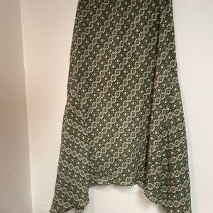 Jonathan Martin Women Skirts Fit & Flare Elastic Size Small Green